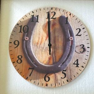 New still in box,, Horseshoe Wall Clock